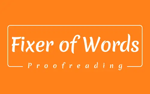 Fixer Of Words Proofreading